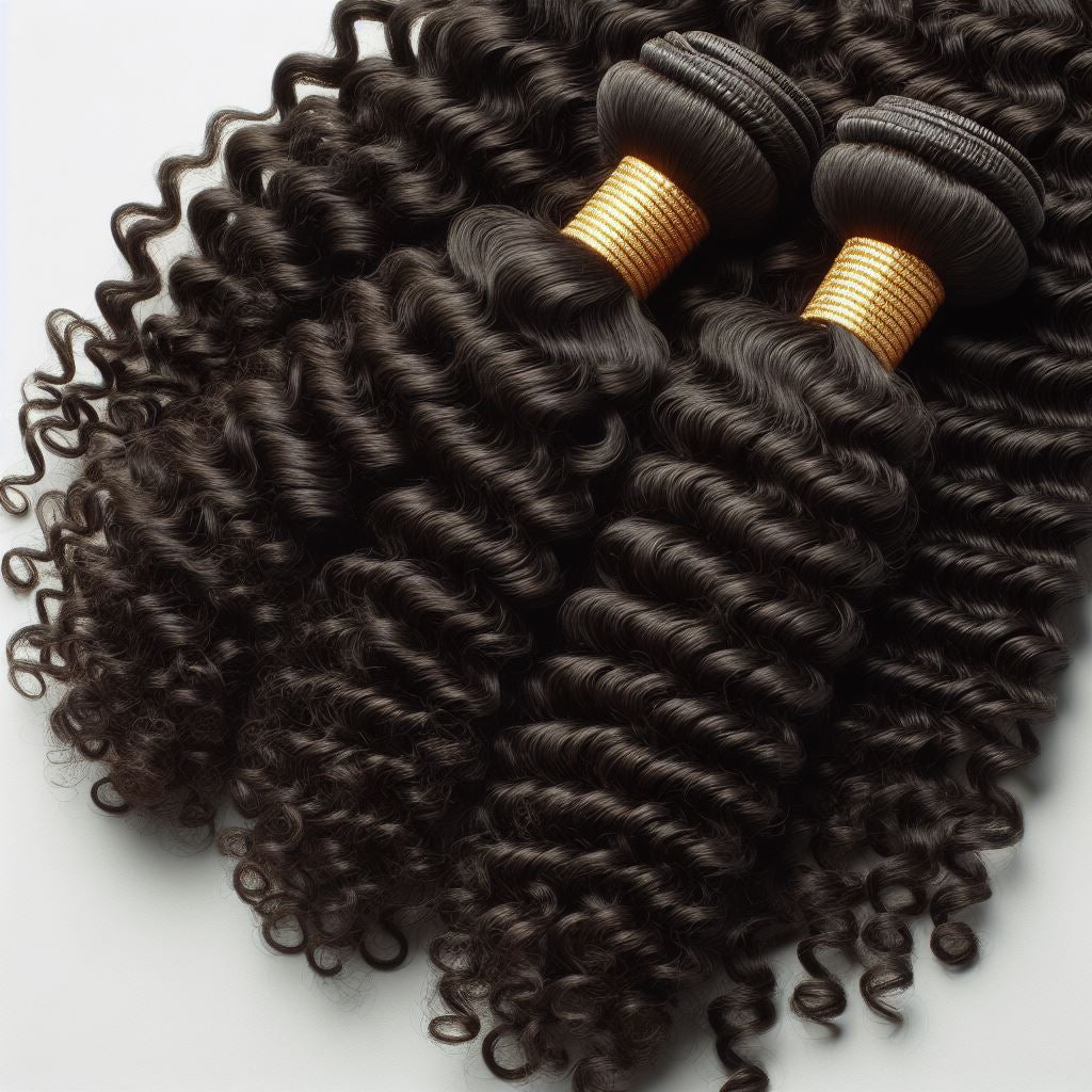 Deep waves throughout each strand.