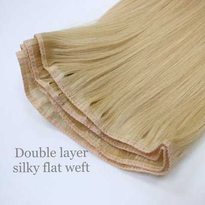 Double layer Silk Flat Weft